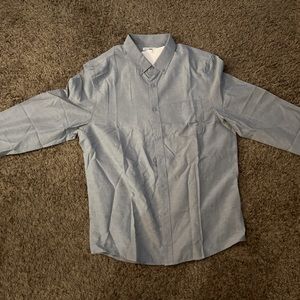 NovaMen East end long sleeve woven top (navy blue)